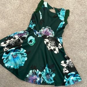 Girls floral skater dress